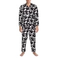 thumbnail image 3 of Fotbe Panda Pijama de Hombre con Estampado de Manga Larga, Conjunto de 2 Piezas, Ropa de Dormir Suave y Cómoda con Bolsillos-Medium, 3 of 7