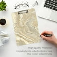 thumbnail image 5 of ALAZA Plastic Clipboard A4 Letter Size Decorative Clipboards for Students Women Men 9" x 12.5" Marble Golden, 5 of 6