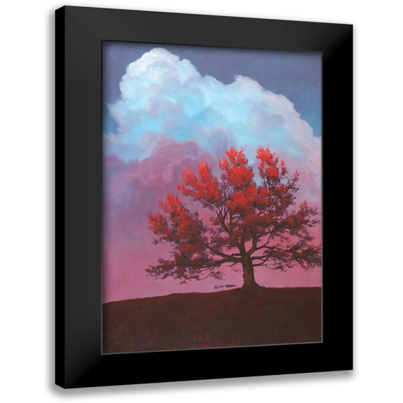 Gagnon, Tim 11x14 Black Modern Framed Museum Art Print Titled - Red Tree
