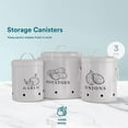 thumbnail image 4 of Kook 3-Pc Garlic, Onion and Potato Storage Kitchen Shelf Canister Set, Slate Gray, 4 of 8