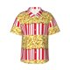 thumbnail image 1 of Balery Popcorn Camisas hawaianas de manga corta para hombre, camisas playeras de corte holgado, camisas de vacaciones con botones,XX-Large, 1 of 7