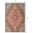 thumbnail image 3 of 2â€™ x 4â€™ Rustic Orange Medallion Area Rug, 3 of 8