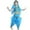 Sky Blue, variant on Fozruso 2 Piece Outfit Sets Girls Dance Outfits PerFormance Set With Glitter Short Sleeves Long Pants Waist Chain Scarf Necklace For Stage Show Summer Ages 3 12 Years,7-8 Years(Blue)