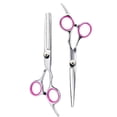 thumbnail image 1 of Tijeras para el cabello - Tijeras para cortar el cabello - Atractivas tijeras para el cabello con hoja de filo de afeitar de 6.0 pulgadas - Tijeras para el cabello para mujeres y hombres, 1 of 6