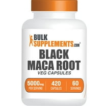 BulkSupplements Black Maca Root Capsules - 5000mg per Serving (420 Capsules - 60 Servings)