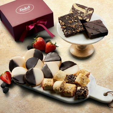 Dulcet Gift Baskets Classic Bakery Gift Box- Traditional Black and White Cookies