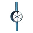 thumbnail image 2 of Divisor de bambú, divisor de tubos de bambú, herramienta manual portátil, herramienta para partir bambú, para jardineros, artesanos, patio trasero, Azul 6 cortes, 2 of 8