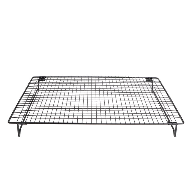 1Pc Hornear Pastel Rejilla de enfriamiento Postre Pan Rejilla de secado Rejilla de galletas Estante negro HOMEMAXS 10083749-MX