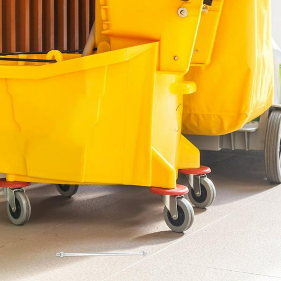 Luxshiny Mop Cleaning Supply Mop Bucket Pole Ergonomic Design Plastic Rod Shape 18.00X0.39X0.39in 1Pcs