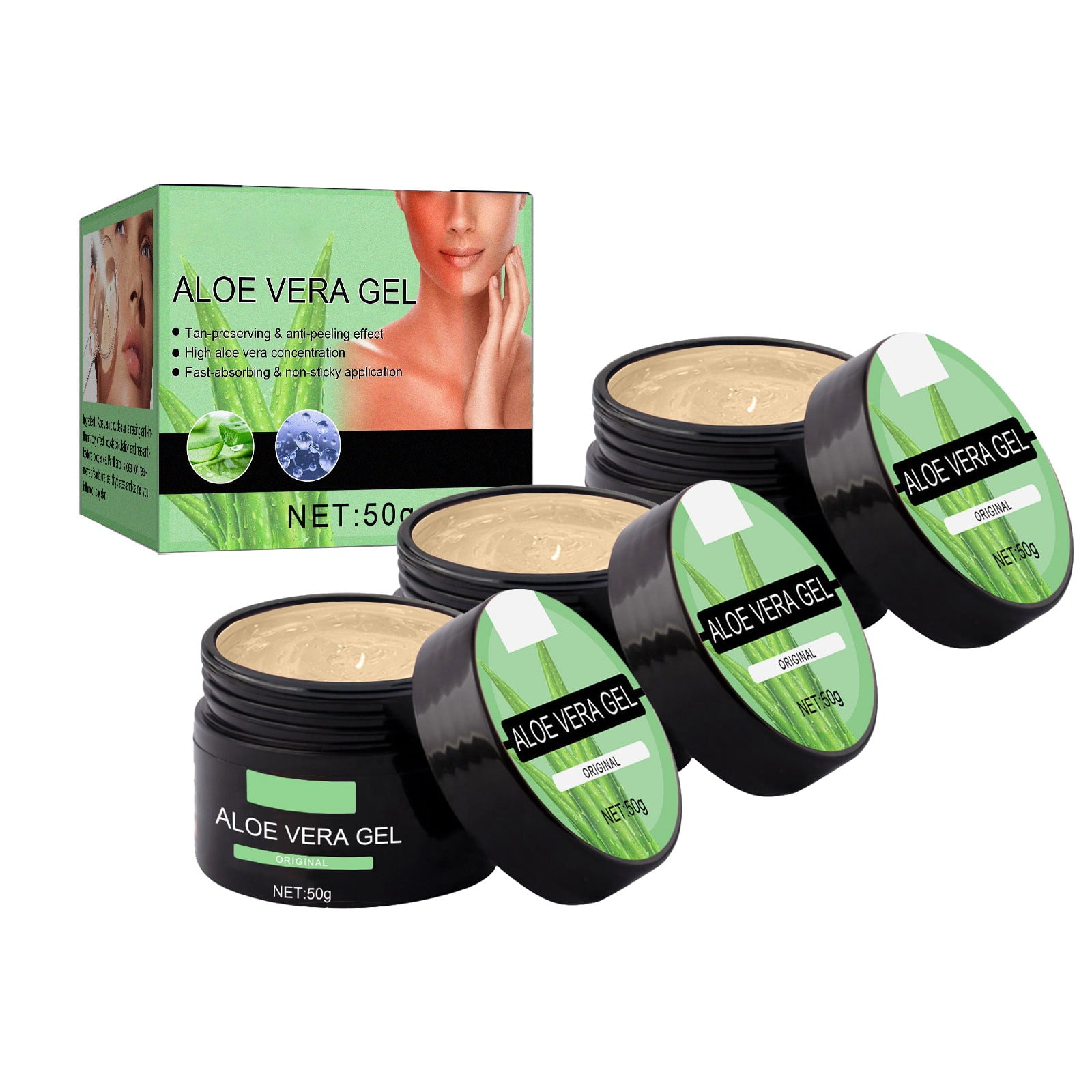 HSMQHJWE Face Cleansing Wipes Tanning Gel Soft Brown Intensive Tanning