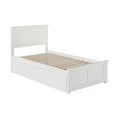 thumbnail image 4 of Madison Twin Extra Long Bed with Matching Footboard and Twin Extra Long Trundle in White, 4 of 6