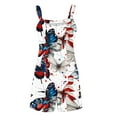 thumbnail image 6 of Women's 2025 Patriotic Romper - Cotton-Linen Adjustable Strap Jumpsuit, Loose Fit American Flag Short Overalls for 4th of July (Casual & Festive), 6 of 7