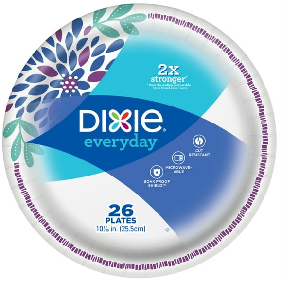 DIXIE PLATES 10-1/4"" 26CT (Pack of 8)
