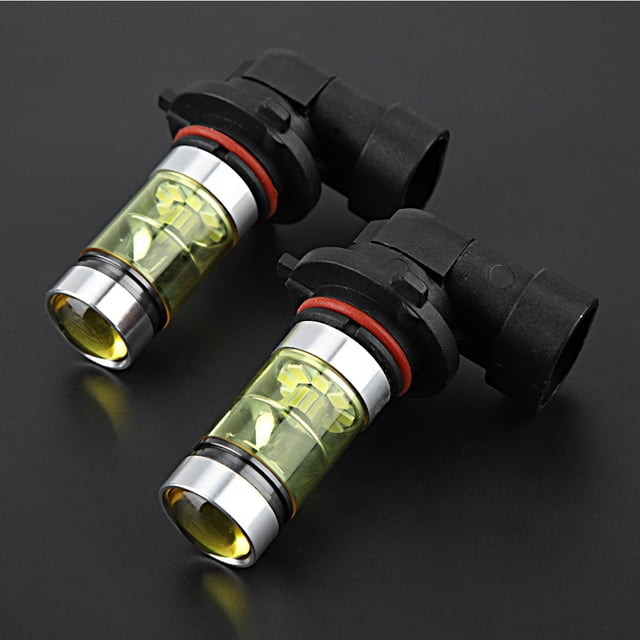 Kit De Bombillas LED Para Faros Delanteros 9006, 360 Grados, 1800 Lm, 2 Luces Antiniebla Amarillas De 100 W 4300 K Con 2323 LED, Fácil Instalación Para Luces Antiniebla De Coche,