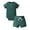 Green, variant on Newborn Baby Boy Clothes Ribbed Knitted Cotton Short Sleeve Romper +Pants Solid Color Summer Outfits Brown 3-6 Months