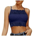 thumbnail image 1 of DXOUPM Womens Tank Tops Versatile Hollow Lace Spaghetti Strap Slim Fit Summer Shirts Trendy, 1 of 3