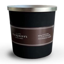 Pecksniffs Leather & Oakmoss Candle | 3 Wicks, 550g /19.4 oz