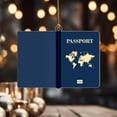 thumbnail image 2 of Personalized World Traveler Christmas Ornament, 4 inches, 2 of 3
