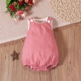 thumbnail image 2 of Angala Baby Boys Girls Summer Sleeveless Plaid Romper Bodysuit Casual Soft Outfit Playwear Breathable Cute Baby Bodysuits 12-18 Months, 2 of 8