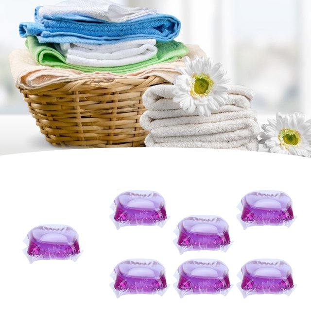 60PCS Laundry Bead 8g Deep Clean, Rinse Easily High Surface Activity with Washing Supplies for Various Materials