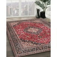thumbnail image 2 of Ahgly Company Indoor Rectangle Traditional Camel Brown Medallion Area Rugs, 6' x 9', 2 of 6