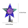 thumbnail image 3 of CuiLiyq Christmas Tree Luminous Decoration, Five Pointed Star Decorative Light for Christmas Tree Top, For Family Holidays Weddings Parties Decoration (Multicolor), 3 of 6