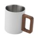 thumbnail image 2 of Taza de café de acero inoxidable, taza de desayuno, taza de doble pared para la mañana (sin tapa), café con leche Blanco, 2 of 9