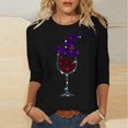 thumbnail image 2 of Sentmoon Chemise d'Halloween Femme Manches Longues Surdimensionnées Col Rond Chandails en Molleton Amples avec Imprimé Vêtements d'Automne pour Femmes Mode Urbaine Hiver pour Tissu Confortable et Respirant m, 2 of 5