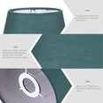 thumbnail image 2 of COMPUKAS Green Fabric Ceiling Lampshade - Soft Light Cover for Cozy, Warm Home Ambiance, 1 Piece Decorative Lighting Accessory, 2 of 6