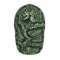 thumbnail image 4 of Balery Green Snakeskin Baseball Cap For Women Men,Adjustable Size For Running Workouts And Outdoor Activities All Seasons, 4 of 9