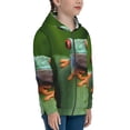 thumbnail image 5 of Rocae Red-Eyed Tree Frog for Zip Up Hoodies for Teen Sweatshirt with Hood-Small, 5 of 6