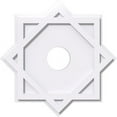 thumbnail image 7 of 38"OD x 2"ID x 21"C x 1"P Axel Architectural Grade PVC Contemporary Ceiling Medallion, 7 of 7