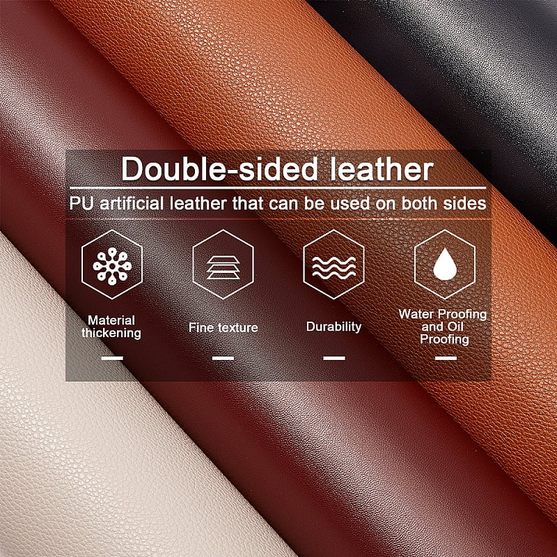 Imitation Leather Fabric for Garment Accessories Gray 135x30x0.12cm for DIY
