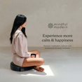 thumbnail image 2 of Mindful Modern Velvet Meditation Cushion - Large Buckwheat Pillow, Graphite Grey, 2 of 7