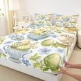 thumbnail image 4 of Erosebridal Wild Birds Blue Flower Bed Sheets,Vintage Easter Eggs Happy Easter Kids King Sheets For Girls 4-Piece, 4 of 6