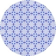 thumbnail image 1 of Ahgly Company Tapis Rond Lavable en Machine Intérieur Transitionnel Bleu Lavande, 3 Pieds Rond, 1 of 7