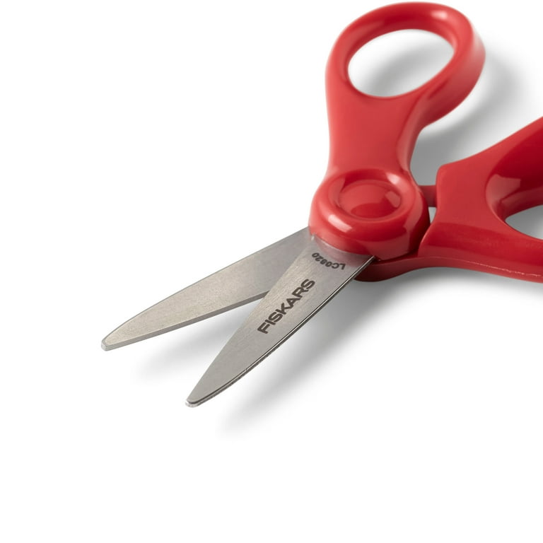 Sparco 5 Kids Pointed End Scissors, Red 