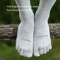 thumbnail image 4 of AONIJIE 3 Pairs Ultra-thin Athletic Coolmax Toe Socks for Men, Moisture Wicking,M, 4 of 7