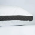 thumbnail image 4 of Lux Decor Collection Gusseted Quilted Bed Pillows - Set of 2 Premium Bed Pillows for Side Sleepers and Back Sleepers - 2 Pack (King Size, Dark Grey Gussets), 4 of 5