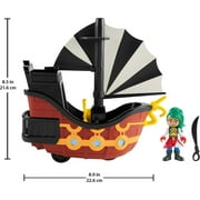 Fisher-Price Santiago of the Seas Bonnie Bones Figure & El Calamar Pirate Ship Set, 3 Pieces