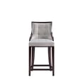 thumbnail image 4 of Manhattan Comfort Fifth 26" Faux Leather Counter Stool in Gray (Set of 2), 4 of 11