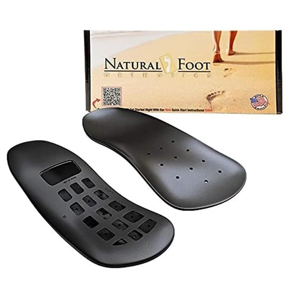 Orthèses Naturelles pour les Pieds. Podiatre Conçues pour les Pieds Bas à Plats. Recommandées pour la Fasciite Plantaire, les Éperons Talon, les Oignons, les Neurinomes et les Orteils Martelés. Fabriqué aux É.-U. Semelles de Chaussures Stabilisatrices Minces avec Soutien de la Voûte Plantaire