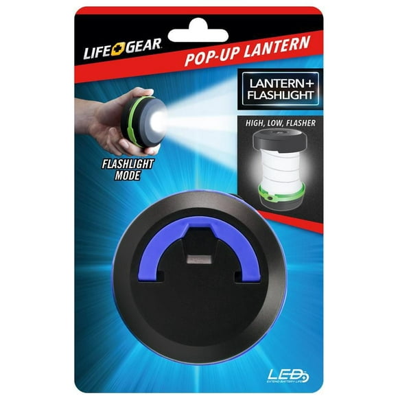 Lanterne Pop-Up+lampe de poche Lifegear résistante aux intempéries et aux chocs