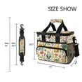 thumbnail image 3 of FORMRS Insulated Cooler Bag 24 Cans Capacity Soft Leakproof Lunch Box with Side Pockets, Floral Animals, 3 of 7