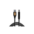thumbnail image 1 of Tether Tools TetherPro USB 3.0 vers USB-A vers USB-B / pour un Transfert Rapide et une Connexion entre Caméra et Ordinateur / Noir Non Réfléchissant / 15 Pieds (4,6 m), 1 of 1