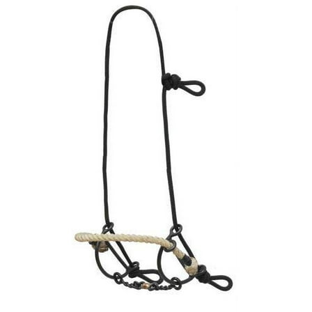Showman Rope Gag Headstall w/ Dogbone Bit