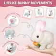 thumbnail image 4 of Guvpev 2Pcs Bunby - My Realistic Bunny Toys, Easter Plush Interactive Toys, That Moves, Hops, Twitching & Wiggles Ears, Realistic Rabbit Stuffed Animal, Easter Decorations Birthday Gifts for Kids, 4 of 8