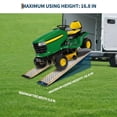 thumbnail image 4 of QinaQin Aluminum Shed Ramps 2 Pack, 5 Ft Lightweight Loading Ramps with 880 Lb Capacity for Mowers, ATVs and Trailers, 4 of 6