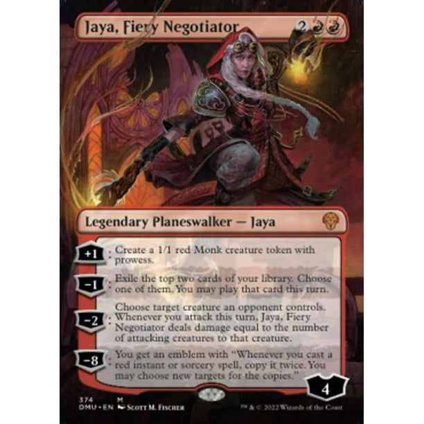 MtG Dominaria United Mythic Rare Jaya, Fiery Negotiator Planeswalker) - Walmart.com