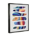 thumbnail image 3 of Stupell Industries Varied Contemporary Shapes Abstract Painting Black Floater Framed Art Print Wall Art, 25 x 31, 3 of 9